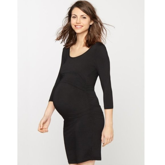 A Pea in the Pod RIPE Maternity Overlay Nursing Dress - Picture 1 of 4